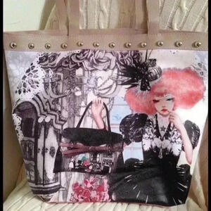 RESTOCKED*** Portrait Handbag with Beige Details